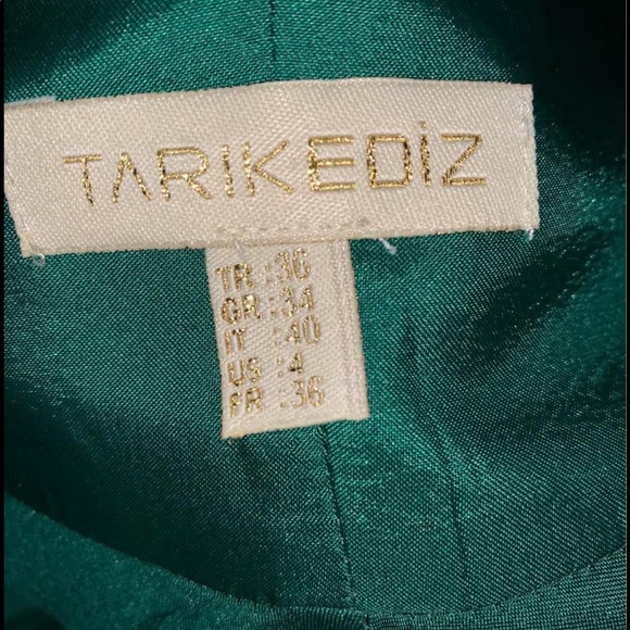 Tarik Ediz emerald green evening gown - Picture 6 of 7